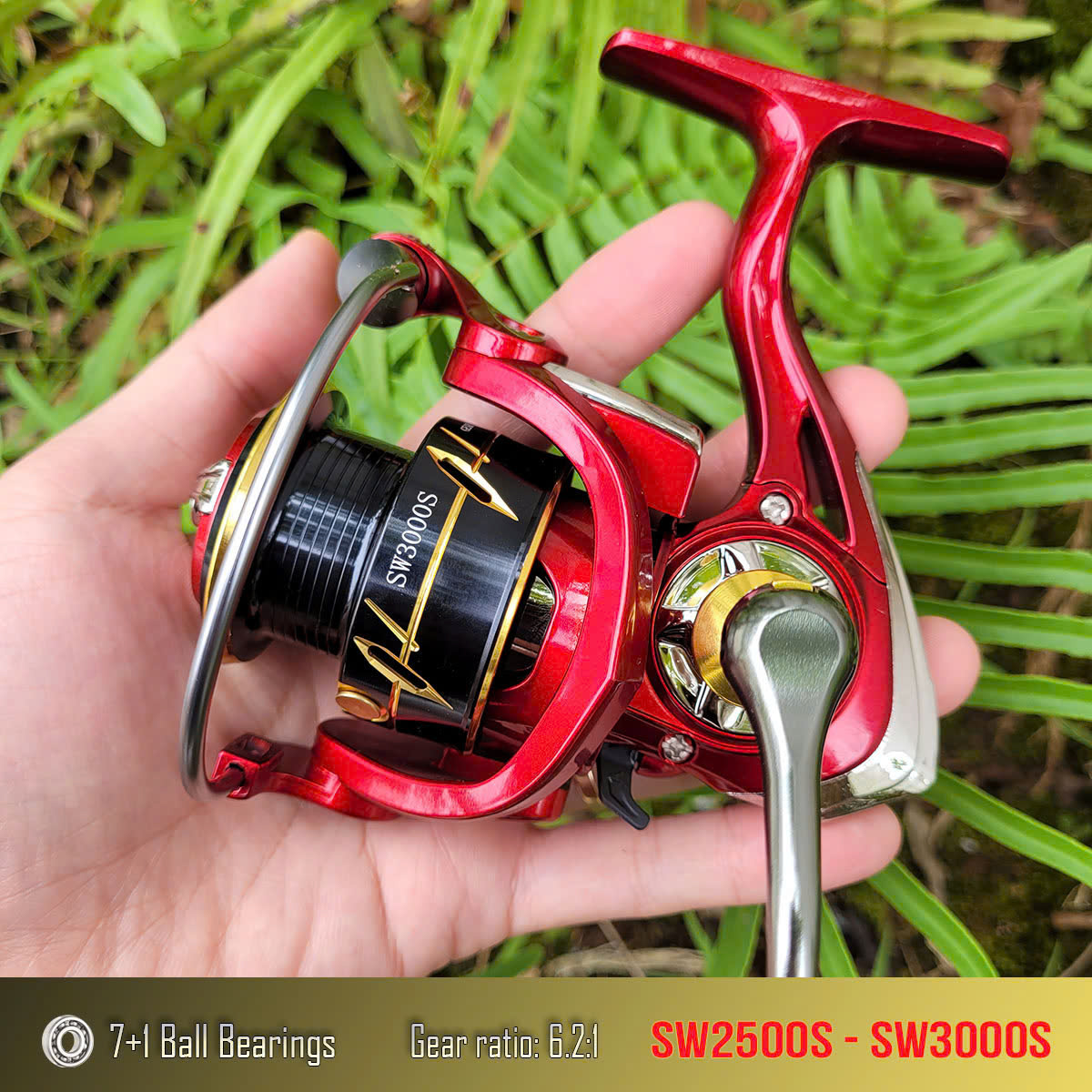 Máy câu lure kim loại SW